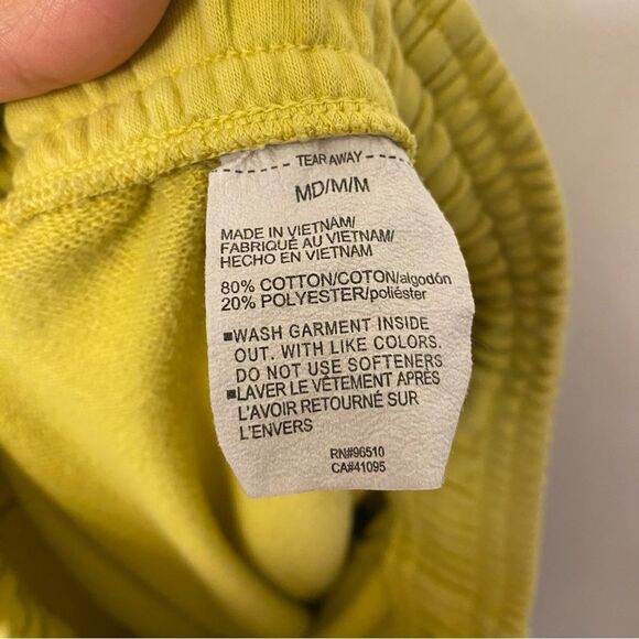 Under Armour UA The Rock Terry yellow pull on drawstring cotton sweat shorts M - Picture 8 of 13